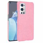 For OnePlus 9 Pro Shockproof Crocodile Texture PC + PU Case(Pink) - 1