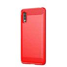 For Sony Xperia ACE ll MOFI Gentleness Series Brushed Texture Carbon Fiber Soft TPU Case(Red) - 1