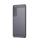 For Sony Xperia 1 lll MOFI Gentleness Series Brushed Texture Carbon Fiber Soft TPU Case(Gray) - 1