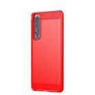 For Sony Xperia 1 lll MOFI Gentleness Series Brushed Texture Carbon Fiber Soft TPU Case(Red) - 1