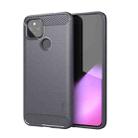 For Google Pixel 5a 5G MOFI Gentleness Series Brushed Texture Carbon Fiber Soft TPU Case(Grey) - 1