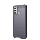 For Motorola G60 / G40 Fusion MOFI Gentleness Series Brushed Texture Carbon Fiber Soft TPU Case(Gray) - 1