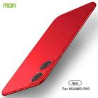 For Huawei P50 MOFI Frosted PC Ultra-thin Hard Case(Red) - 1