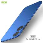For Huawei P50 Pro MOFI Frosted PC Ultra-thin Hard Case(Blue) - 1