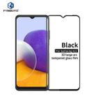 For Samsung Galaxy A22 5G PINWUYO 9H 3D Curved Full Screen Explosion-proof Tempered Glass Film(Black) - 1