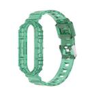For Xiaomi Band 5 / Band 6 Transparent Case Watch Band(army green) - 1