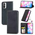 For Redmi Note 10 Pro / Note 10 Pro Max Retro Skin Feel Business Magnetic Horizontal Flip Leather Case With Holder & Card Slots & Wallet & Photo Frame(Black) - 1
