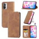 For Redmi Note 10 Pro / Note 10 Pro Max Retro Skin Feel Business Magnetic Horizontal Flip Leather Case With Holder & Card Slots & Wallet & Photo Frame(Brown) - 1
