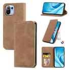 For Xiaomi Mi 11 Lite Retro Skin Feel Business Magnetic Horizontal Flip Leather Case With Holder & Card Slots & Wallet & Photo Frame(Brown) - 1