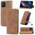 For OPPO Find X3 Pro Retro Skin Feel Business Magnetic Horizontal Flip Leather Case With Holder & Card Slots & Wallet & Photo Frame(Brown) - 1