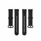 For Xiaomi Watch Mi Watch Lite / Redmi Watch Silicone Sports Watch Band(black) - 3