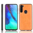 For Motorola Moto G Stylus Shockproof Sewing Cow Pattern Skin PC + PU + TPU Case(Orange) - 1