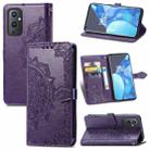 Halfway Mandala Embossing Pattern Horizontal Flip Leather Case with Holder & Card Slots & Wallet & Lanyard For OnePlus 9 Pro(Purple) - 1