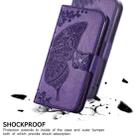 For Xiaomi Mi 10S Butterfly Love Flowers Embossed Horizontal Flip Leather Case with Holder & Card Slots & Wallet & Lanyard(Dark Purple) - 7