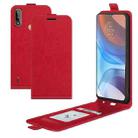 For Motorola Moto E7 Power R64 Texture Single Vertical Flip Leather Protective Case with Card Slots & Photo Frame(Red) - 1