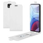 For Motorola Moto G Power 2021 R64 Texture Single Vertical Flip Leather Protective Case with Card Slots & Photo Frame(White) - 1