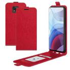 For Motorola Moto G Power 2021 R64 Texture Single Vertical Flip Leather Protective Case with Card Slots & Photo Frame(Red) - 1