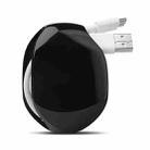 Small Headphone Earphone Wire Winder Data Cable Storage Box(Black) - 1