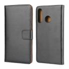 Horizontal Flip Leather Case for Huawei P30 Lite / Nova 4e, with Magnetic Buckle & Holder & Card Slots & Wallet(Black) - 1