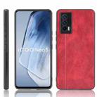 For vivo iQOO Neo5 Shockproof Sewing Cow Pattern Skin PC + PU + TPU Case(Red) - 1
