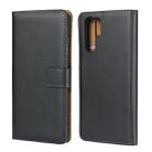 Horizontal Flip Leather Case for Huawei P30 Pro, with Magnetic Buckle & Holder & Card Slots & Wallet(Black) - 1