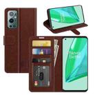 For OnePlus 9 Pro R64 Texture Single Horizontal Flip Protective Case with Holder & Card Slots & Wallet& Photo Frame(Brown) - 1