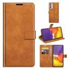 For Samsung Galaxy A82 5G/Quantum 2 Retro Calf Pattern Buckle Horizontal Flip Leather Case with Holder & Card Slots & Wallet(Yellow) - 1