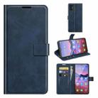 For ZTE V2020 Smart Retro Calf Pattern Buckle Horizontal Flip Leather Case with Holder & Card Slots & Wallet(Blue) - 1