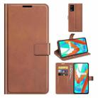 For OPPO  Realme V13 5G/Realme 8 5G  Retro Calf Pattern Buckle Horizontal Flip Leather Case with Holder & Card Slots & Wallet(Light Brown) - 1