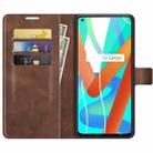 For OPPO  Realme V13 5G/Realme 8 5G  Retro Calf Pattern Buckle Horizontal Flip Leather Case with Holder & Card Slots & Wallet(Dark Brown) - 3