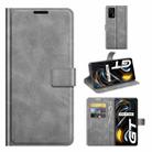 For OPPO Realme GT 5G/Realme Q3 Pro 5G Retro Calf Pattern Buckle Horizontal Flip Leather Case with Holder & Card Slots & Wallet(Gray) - 1