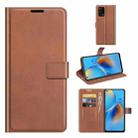 For OPPO F19 / OPPO A74 4G Retro Calf Pattern Buckle Horizontal Flip Leather Case with Holder & Card Slots & Wallet(Light Brown) - 1