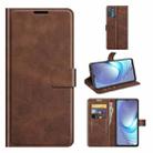 For Motorola Moto G50 Retro Calf Pattern Buckle Horizontal Flip Leather Case with Holder & Card Slots & Wallet(Dark Brown) - 1