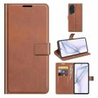 For Huawei P50 Retro Calf Pattern Buckle Horizontal Flip Leather Case with Holder & Card Slots & Wallet(Light Brown) - 1
