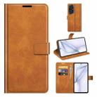 For Huawei P50 Retro Calf Pattern Buckle Horizontal Flip Leather Case with Holder & Card Slots & Wallet(Yellow) - 1