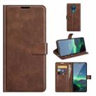 For Nokia 1.4 Retro Calf Pattern Buckle Horizontal Flip Leather Case with Holder & Card Slots & Wallet(Dark Brown) - 1