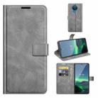 For Nokia 1.4 Retro Calf Pattern Buckle Horizontal Flip Leather Case with Holder & Card Slots & Wallet(Grey) - 1