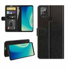 For ZTE Blade A7s 2020 R64 Texture Single Horizontal Flip Protective Case with Holder & Card Slots & Wallet& Photo Frame(Black) - 1