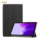 ENKAY PU Leather + Plastic Case with Three-folding Holder for Samsung Galaxy Tab A7 Lite T220 / T225(Black) - 1