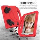 For iPad mini 6 EVA Material Children Flat Anti Falling Cover Protective Shell with Thumb Bracket(Red) - 4