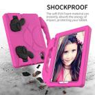 For iPad mini 6 EVA Material Children Flat Anti Falling Cover Protective Shell with Thumb Bracket(Rose Red) - 4