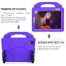 For iPad mini 6 EVA Material Children Flat Anti Falling Cover Protective Shell with Thumb Bracket(Purple) - 2