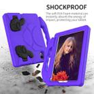 For iPad mini 6 EVA Material Children Flat Anti Falling Cover Protective Shell with Thumb Bracket(Purple) - 4