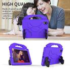 For iPad mini 6 EVA Material Children Flat Anti Falling Cover Protective Shell with Thumb Bracket(Purple) - 6