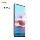 For Redmi Note 10s / Note 10 4G 5 PCS ENKAY Hat-Prince Full Glue Full Coverage Screen Protector Explosion-proof Hydrogel Film - 1