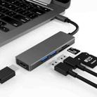 5 in 1 Type-c to HDMI + 2 x USB 3.0 + SD / TF Card Slot HUB Adapter - 1