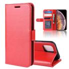 For iPhone 11 Pro Max R64 Texture Single Fold Horizontal Flip Leather Case , with Holder & Card Slots & Wallet(red) - 1