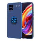 For OPPO Realme 8 / 8 Pro Metal Ring Holder 360 Degree Rotating TPU Case(Blue+Blue) - 1