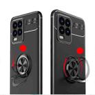 For OPPO Realme 8 / 8 Pro Metal Ring Holder 360 Degree Rotating TPU Case(Black+Red) - 4