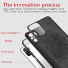For Xiaomi Mi 11 Lite Mandala Embossed Cloth Cover PC + TPU Mobile Phone Case with Magnetic Function and Hand Strap(Red) - 5